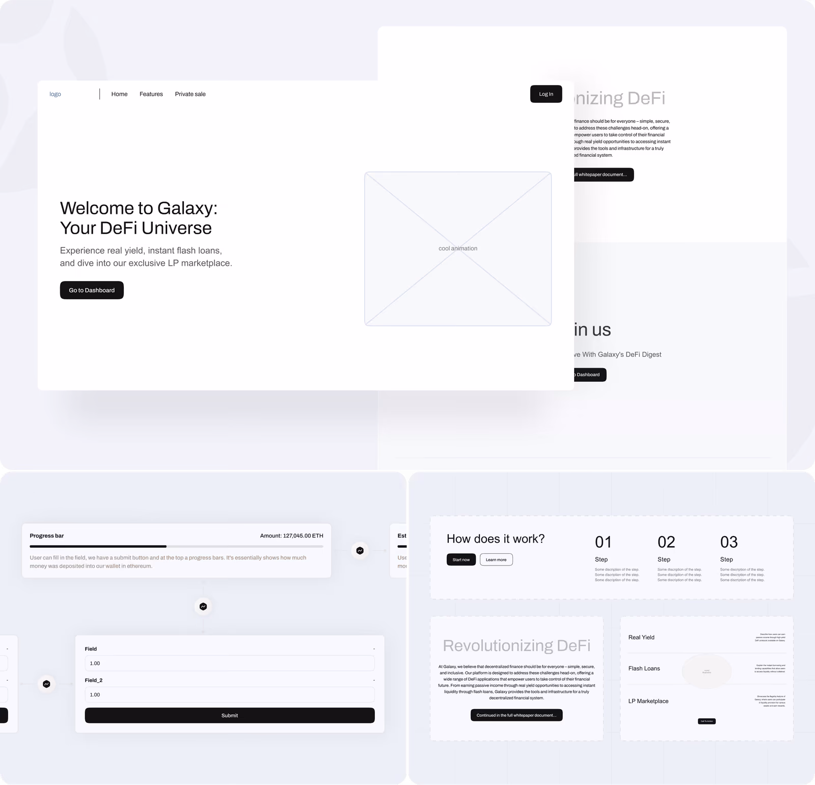 Galaxy wireframing