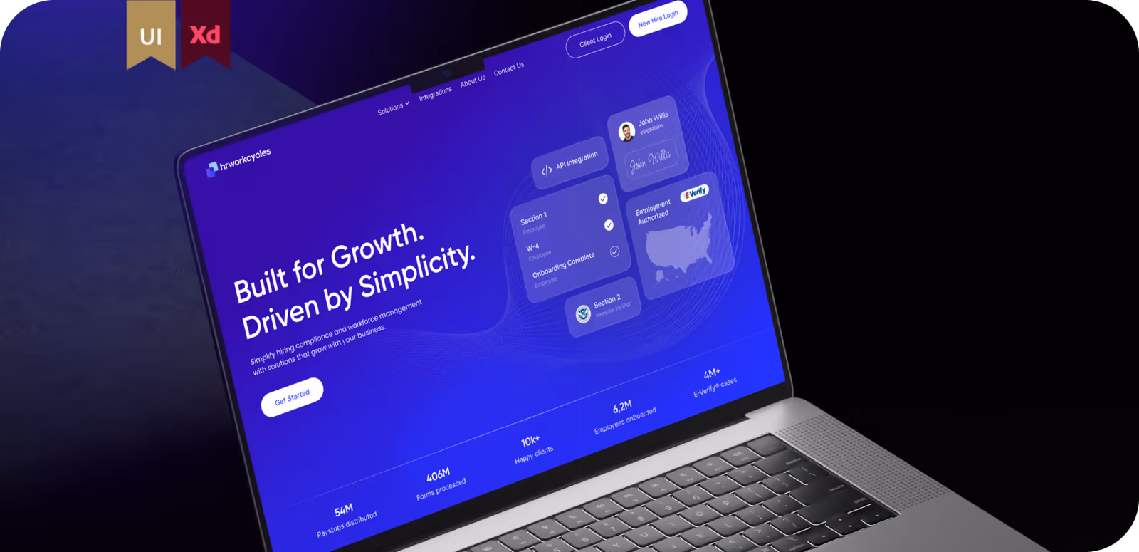 HRWC product screens